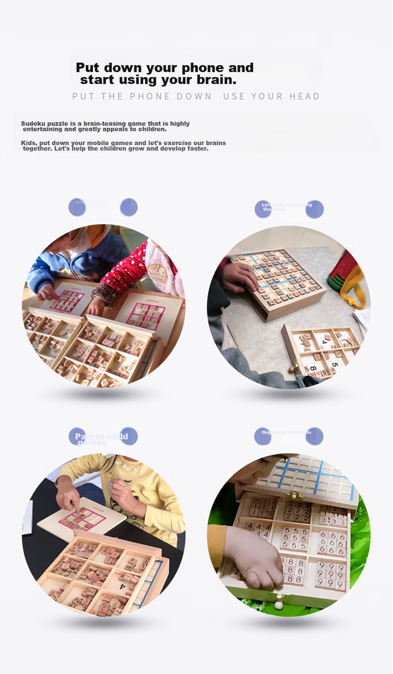 Toylezhi Sudoku Chess Four-In Educational Toy for Children, Elementary School Students' Thinking Training, Birthday And Holiday Gift for Boys And Girls 3