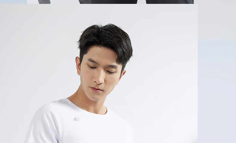 361° Men's Short-Sleeve T-Shirt, Summer Quick-Dry, Loose-Fitting, Athletic, Running, Fitness, Casual Top, Half-Sleeve, 652524101-6 26