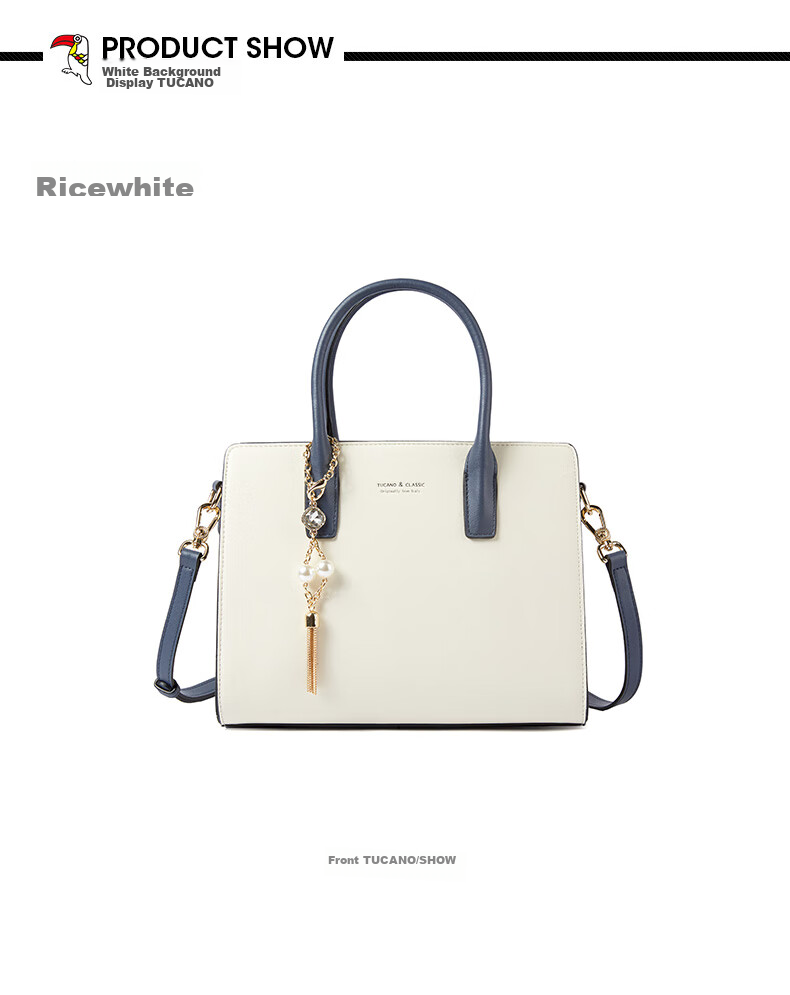 TUCANO Women's Handbag, 2026 New Cowhide Leather Tote Bag, Light Luxury Kelly Bag, Ladies' Shoulder Crossbody Bag, Birthday And 520 Gift 17