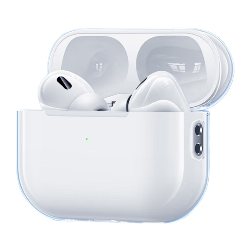 CangHua AirPods Pro 2nd Generation Protective Case, Transparent Shockproof Anti-Dust Earphone Cover for Apple Earphones [With Lanyard]