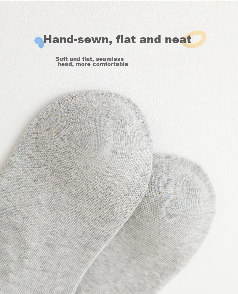 LangSha Children's Socks, Boys' Summer Mesh School Student White Socks, Youth Mid-Calf Casual Sports Cotton Socks 7