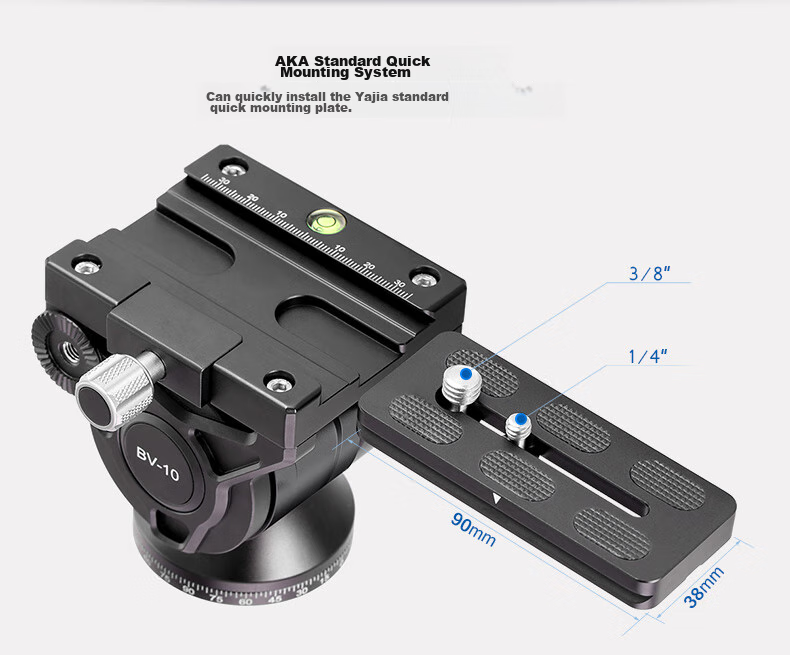 Leofoto Gimbal, Hydraulic Gimbal, DSLR And Mirrorless Camera Telephoto Lens for Video Shooting, Bird Photography, Independent Non-Adjustable Damping Panoramic Hydraulic Gimbal BV-15 9