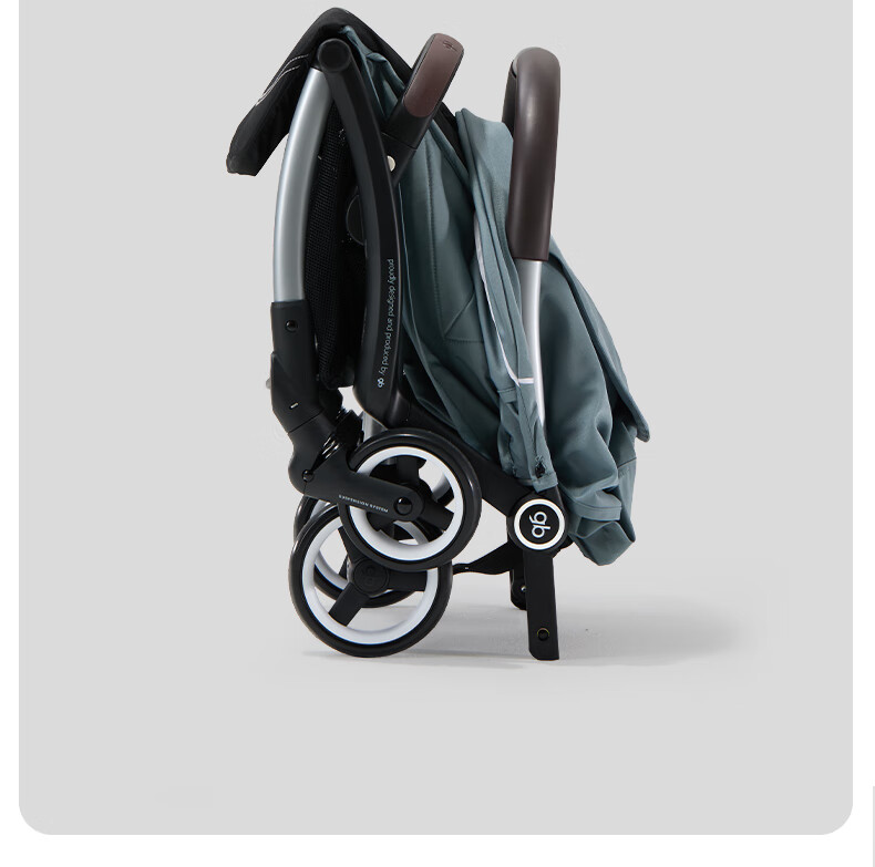 Gb Stroller, Lightweight, Can Sit And Lie Down, Portable, Wide, Baby Pushchair, Kunpeng D1801, Elegant Gray 22