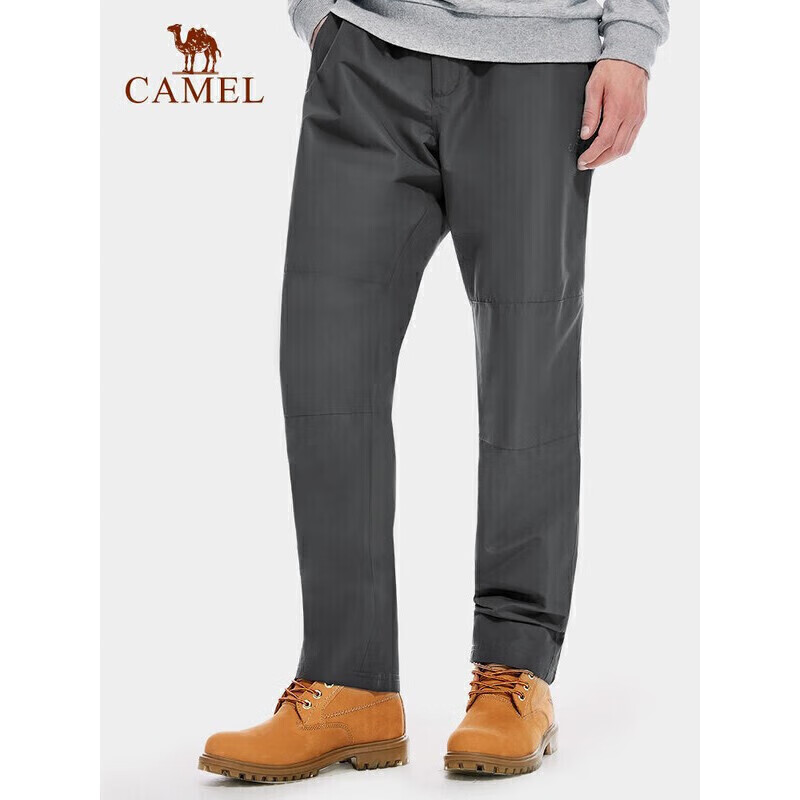 CAMEL Outdoor Hiking Pants for Women, Autumn Windproof And Warm Cargo Trousers, Couple's Casual Pants for Men A1W146120