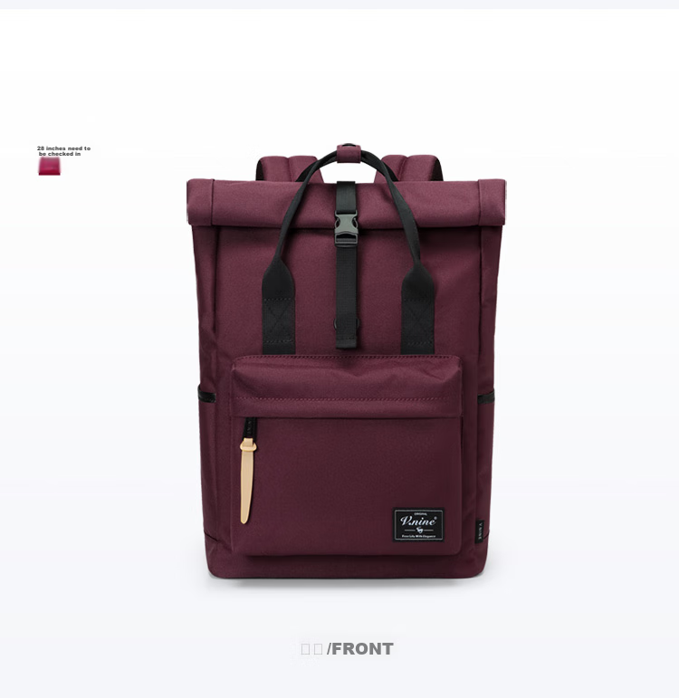 V.NINE Backpack, Large Capacity Travel Bag for Men And Women, 14/15 Inch Laptop Bag, Student Bookbag, Couple's Backpack 26