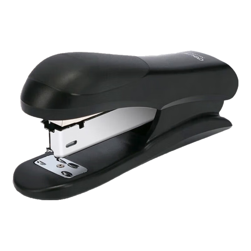 Deli 12# Structurally Stable Stapler (Maximum Capacity: 50 Staples, Compatible with 24/6 And 26/6 Staples), Black, 0305