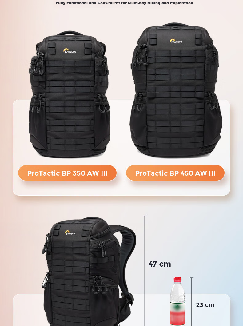 LOWEPRO Le She Bao Jingang San Dai ProTactic BP 350 AW III, Suitable for Mirrorless And DSLR Cameras, Photography Backpack, LP37505-PWW 3