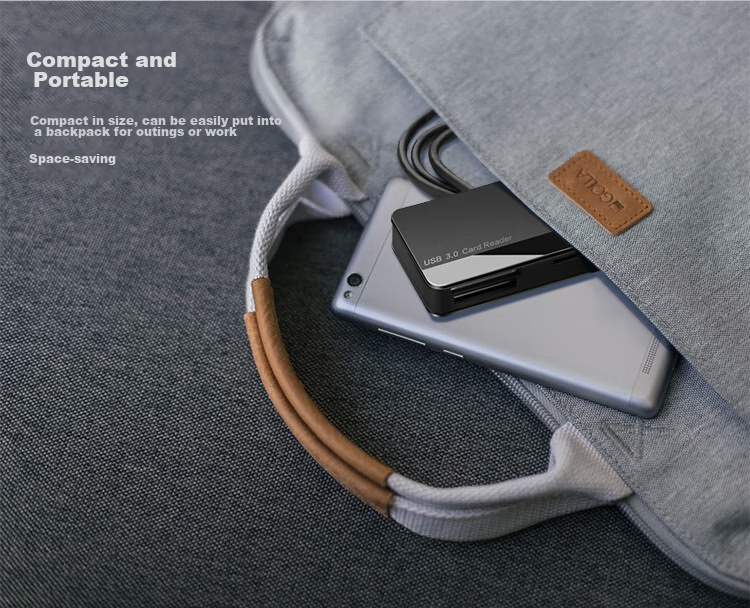 Chuanyu USB3.0, 80cm Cable Length, TF/SD/CF/MS Card Multi-Function All-In High-Speed Card Reader, for DSLR Cameras, Smartphones, Dash Cams, Memory Cards 10