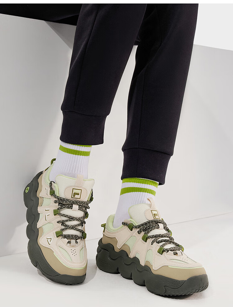 FILA Panini Official Women's Retro Sports Basketball Casual Chunky Dad Sneakers Autumn Shoes 10