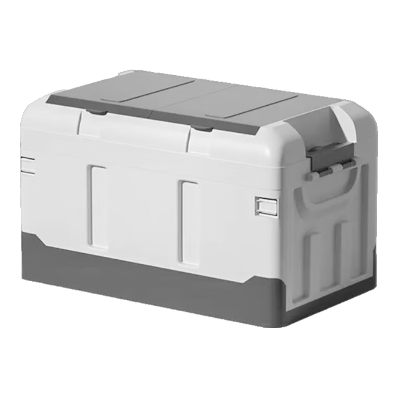 YUECAR Trunk Storage Box, Car Organizer, Foldable Storage Container for Home Use, 40L, Silver