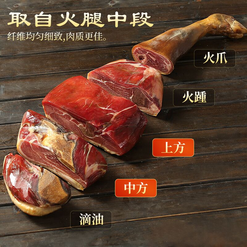 皇中皇正宗金华火腿3斤切片浙江特产 年货礼盒春节礼品商务送礼团购腊味