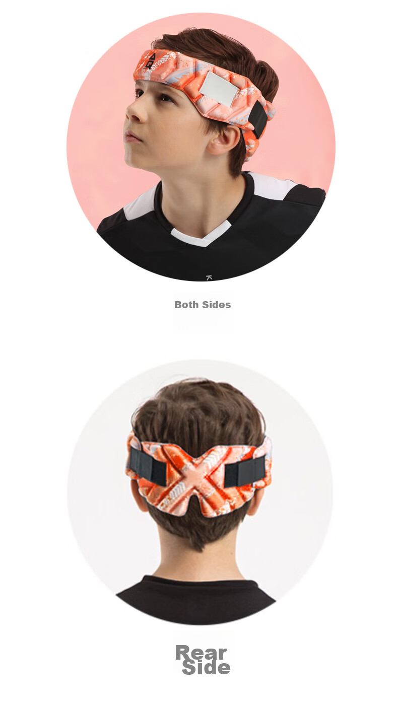 AQ Youth Children Sports Head Guard Football Basketball Volleyball Anti-Collision Fall Protection Headband C50106 Reinforced Orange M Size 6