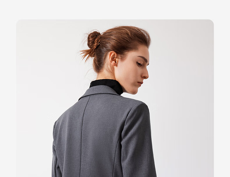 Navigare Women's Commuter Casual Blazer, Simple And Elegant Work Suit Jacket 2331804506 43