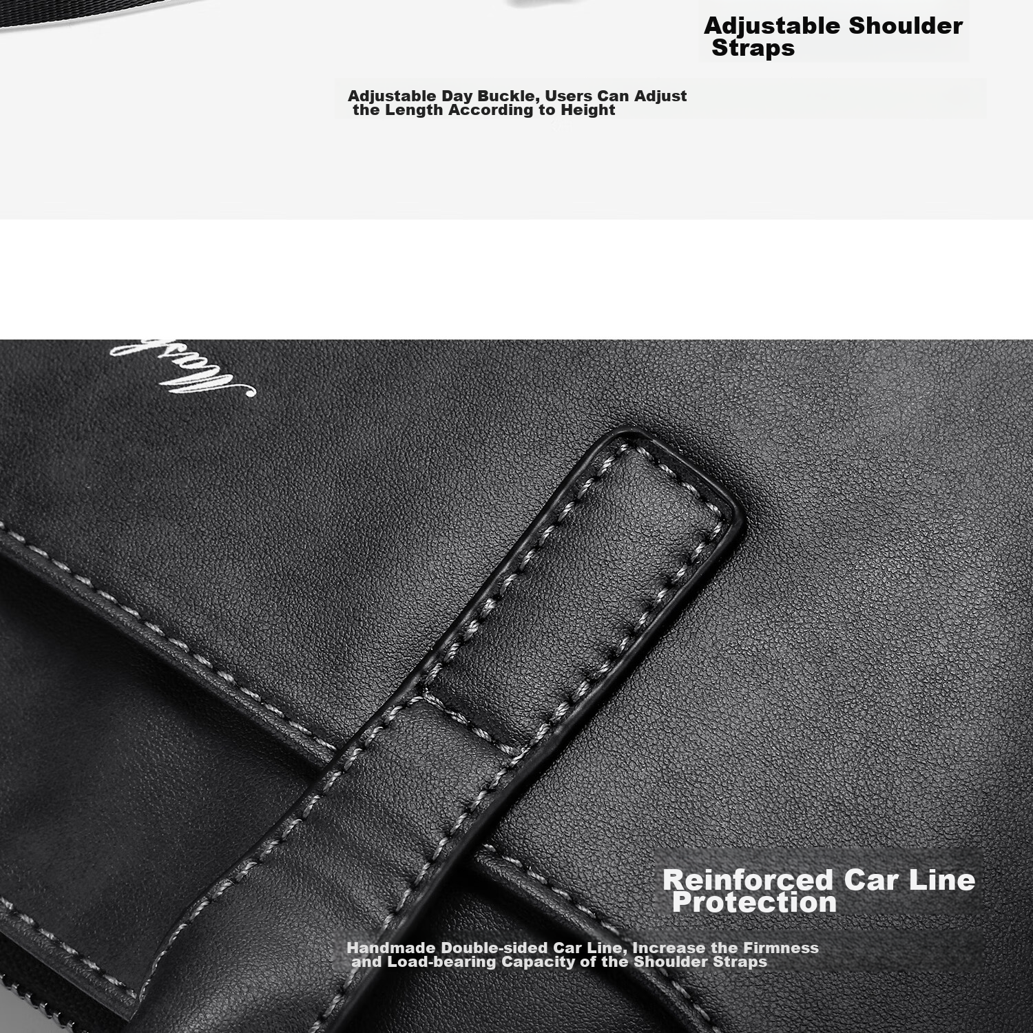 MashaLanti Men's Business Briefcase, Large Capacity Laptop Bag, Handbag for Travel, Shoulder Crossbody Bag, Practical Father's Day Gift 26
