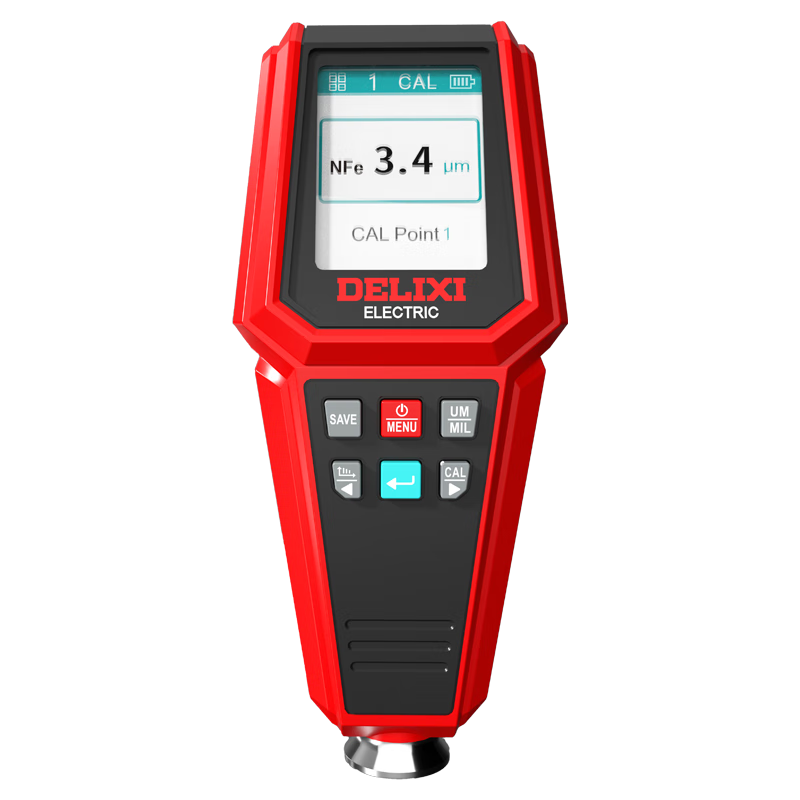DELIXI ELECTRIC DTG D32 Lithium Battery Digital Display Color Screen Automotive Paint Thickness Gauge Coating Thickness Meter