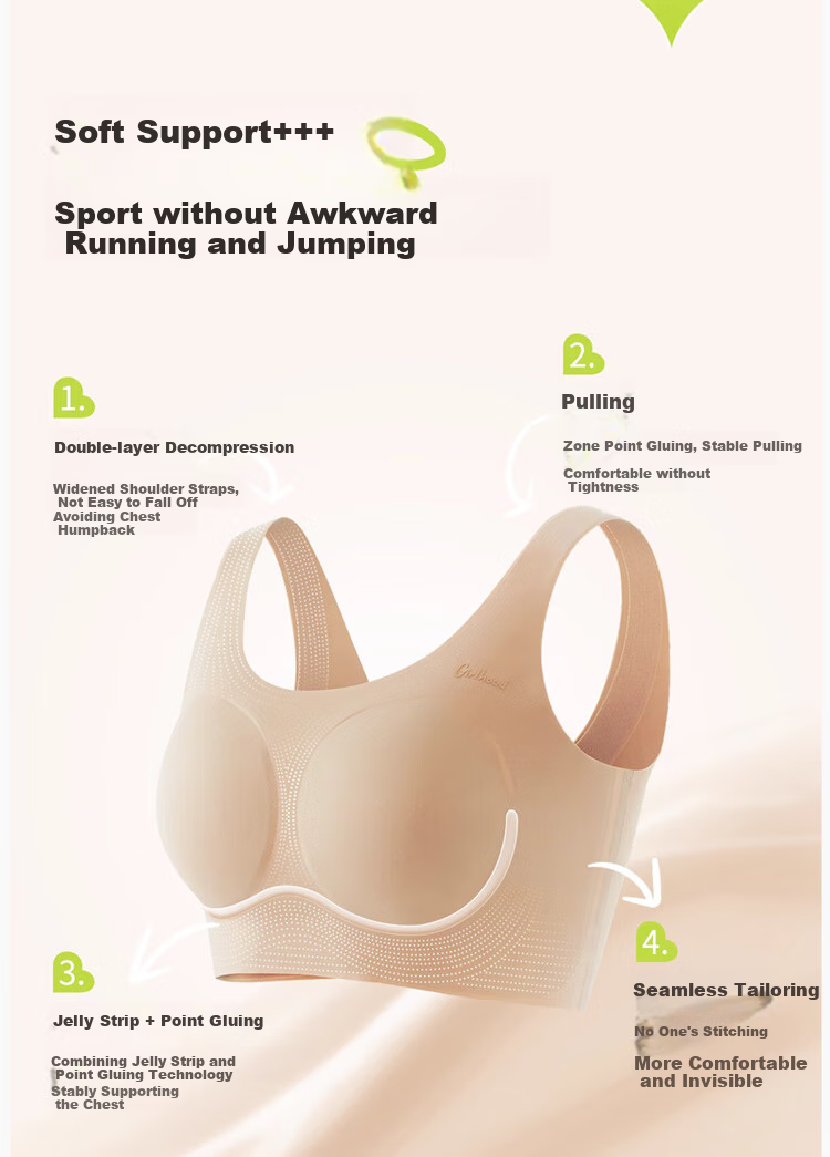 GRACEWELL Girls' Foundation Liquid Bra for Children And Teenagers, Invisible Non-See Through Bra for Puberty, for Middle And High School Students Aged 9-18 XL 13