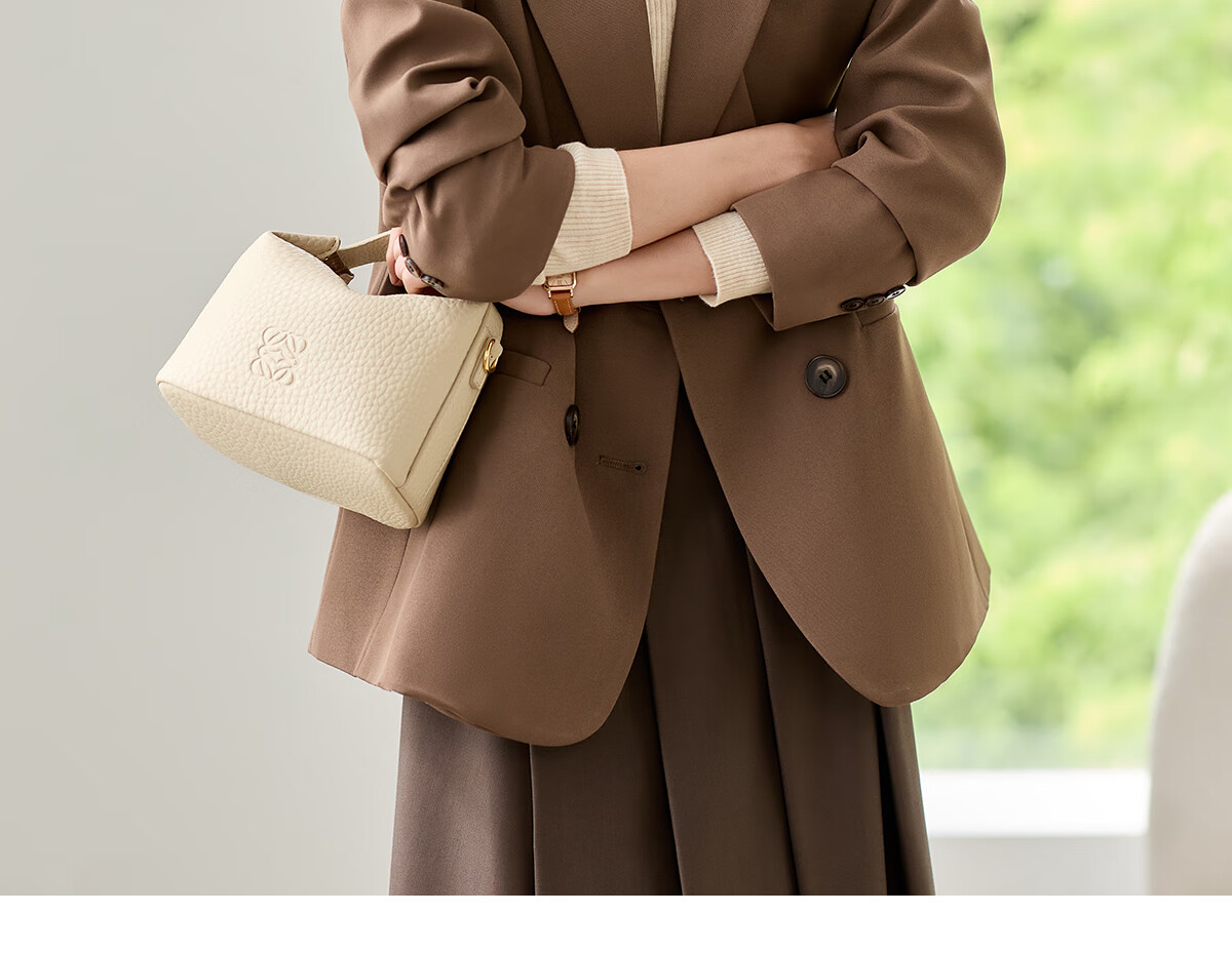 Chushen Long-Sleeve Blazer for Women, Commuter Professional Casual Stylish Suit Jacket with Double Buttons S143U6001 4