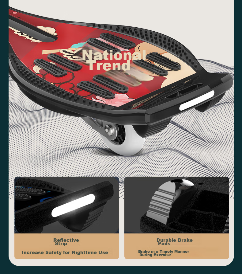 SWAY Premium Version Two-Wheel Scooter for Beginners, Active Board, Children's Dragon Board, Snake Board for Adults, Two-Wheel Flashing Snake Board M3 22