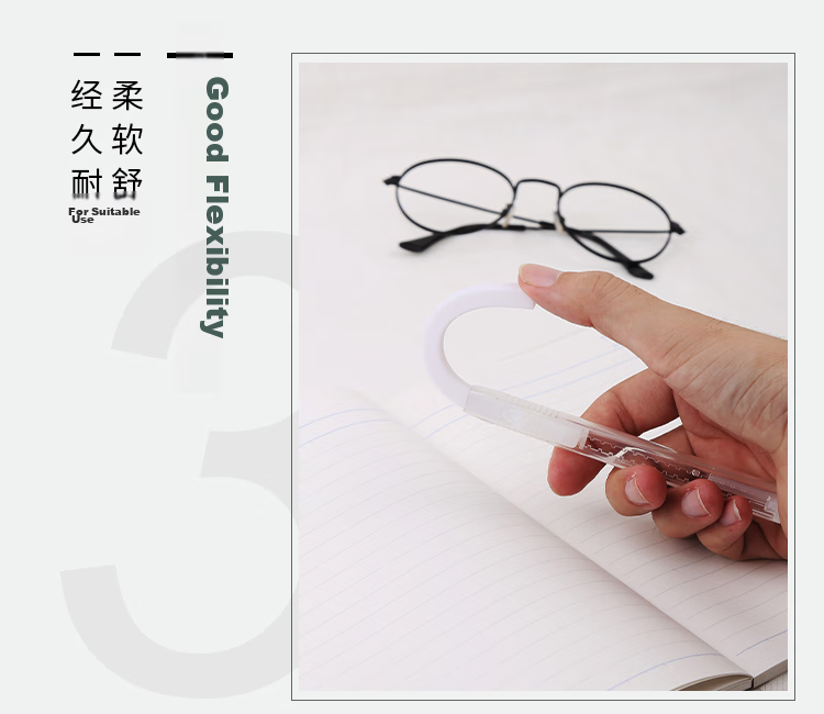 KOKUYO Fine Eraser Pastel Cookie Student Pencil Eraser, Pen Style 13*16*120mm, White, 4 Pieces, WSG-ERCP1T 5