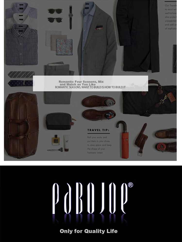 Pabojoe Men's Clutch, Top-Grain Leather Handbag, Fashionable Clasp Bag, Black Wristlet, Birthday Gift for Boyfriend 17