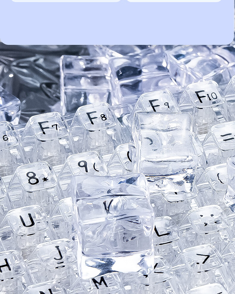 CoolKiller CK75 Arctic Bear Wired/wireless/blue Toed Three-Mode Transparent Customizable Mechanical Keyboard Ice Blade Switch Linear Switch 7