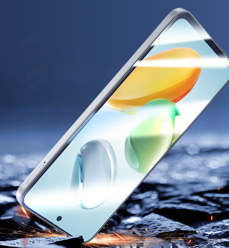 ESCASE Tempered Glass Screen Protector for Honor Play 60 Plus, Full Coverage Ultra-Thin HD Film, Shatterproof Anti-Fingerprint Protective Film for Honor Play 60 Plus Smartphone 8
