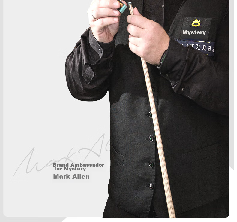 Aomi New Generation Green Storm Snooker Cue, Small Tip, Chinese 8-Ball Cue, Separate 10mm Gun Hand Series 18