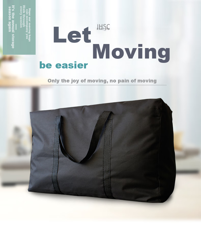 Jinghuisichuang 3-Pack Moving Packing Bags, Express Woven Bags, Quilt Storage Bags, Travel Organizer Bags, Luggage Bags 4
