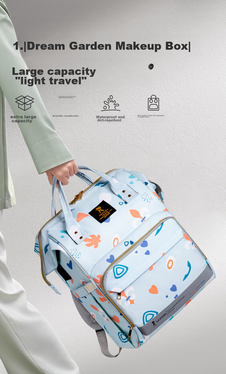 Xinandai Mommy Bag, Work And Travel Backpack, Multifunctional Large Capacity Maternity Bag, Fashionable Handheld Backpack 2