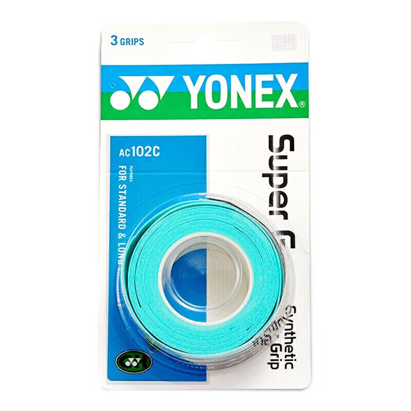 Воланы для бадминтона YONEX AC102C, зеленые, набор из 3 штук, впитывающие пот, нескользящие, для тренировок
