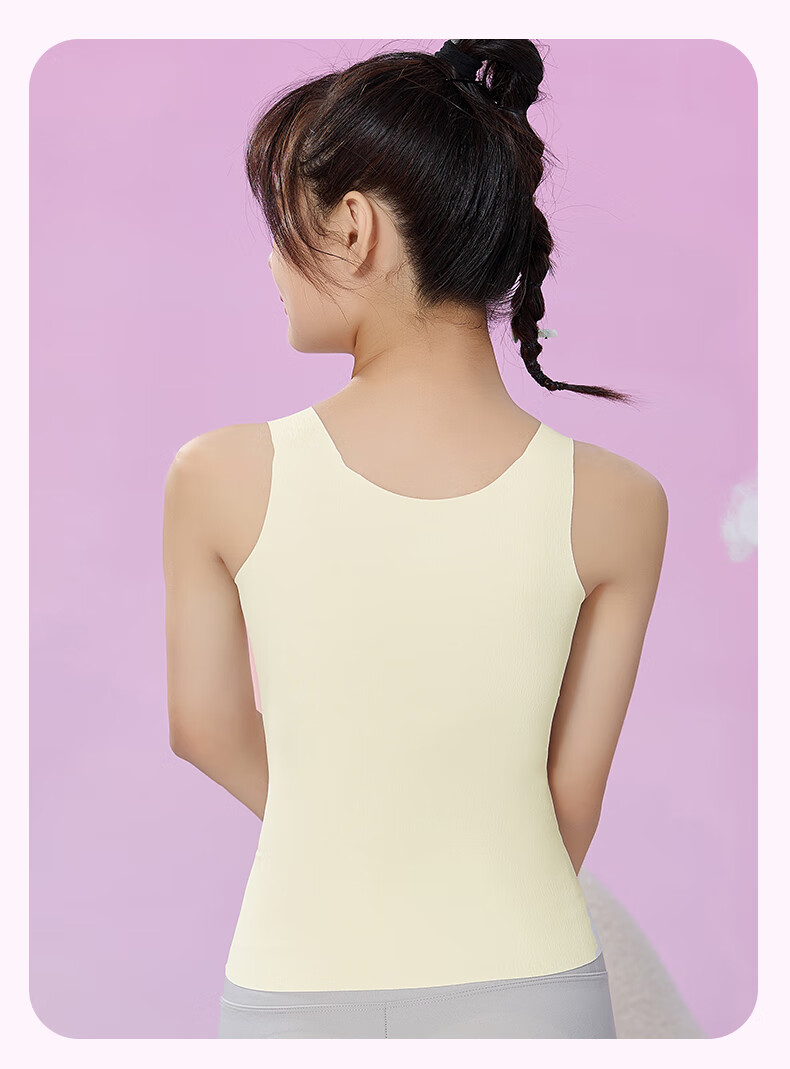 YUZHAOLIN Girls' Underwear for Puberty, Ages 12-16, Long Style, for Middle And High School Students, Teenage Girls' Bra, Girls' Camisole 15