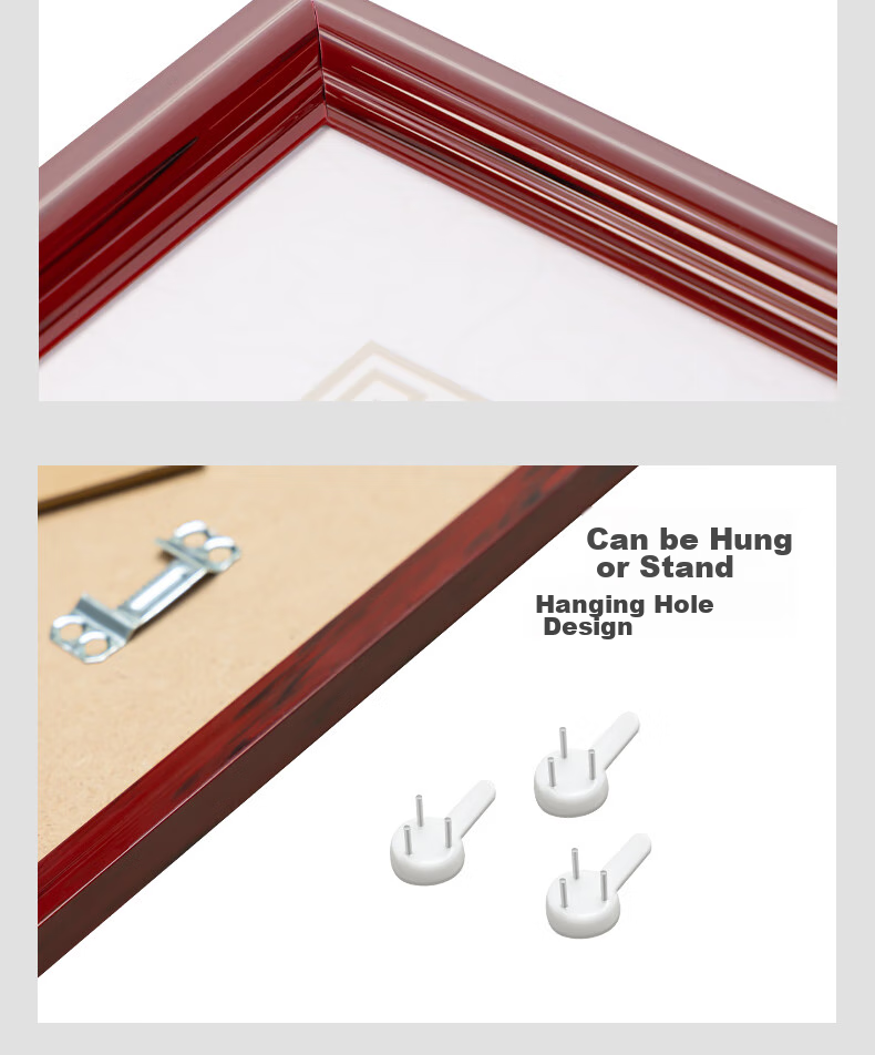 Deli A3 Business License Frame Certificate Holder, Industrial And Commercial Registration Certificate Frame Display Board, Horizontal And Vertical Document Frame Picture Frame File Holder Wood Grain Imitation Yellow TF113 12
