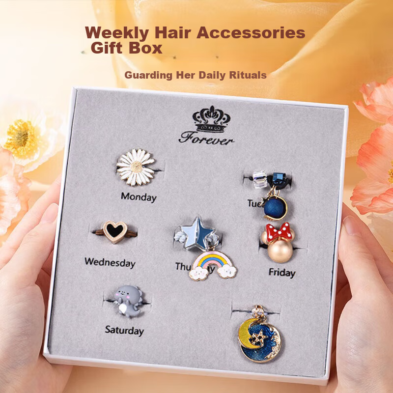 Dijing Hair Ties for Women, 2026 New Style Hair Bands, Elastic Hair Ties, Practical Hair Accessories Gift Box, High-End Birthday Present