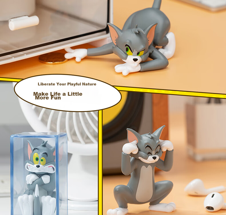 52TOYS TOM&JERRY Cat And Mouse Battle Blind Box Toy Set, 8 Pieces in Total, National Day Gift 20