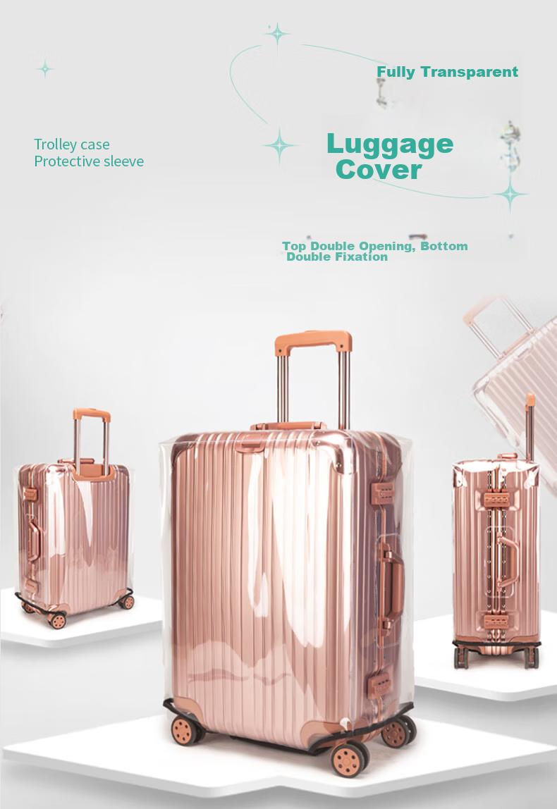 Siwangongli Luggage Protective Cover, Suitcase Handle Cover, Wear-Resistant Outer Case, Transparent Protective Cover, Dust Cover SW2025 2