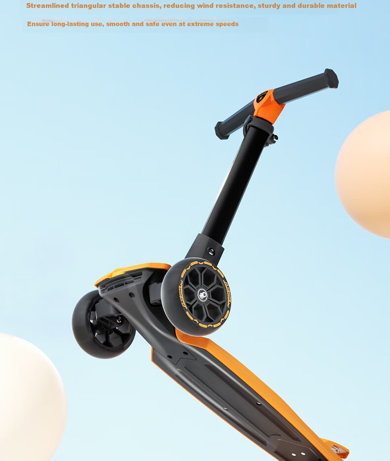 Kick'n'Roll Children's Scooter for Ages 3-12, Holiday Gift, Light-Up Pedals, Flashing Wheels, Lamborghini Scooter, Rose Pink 10