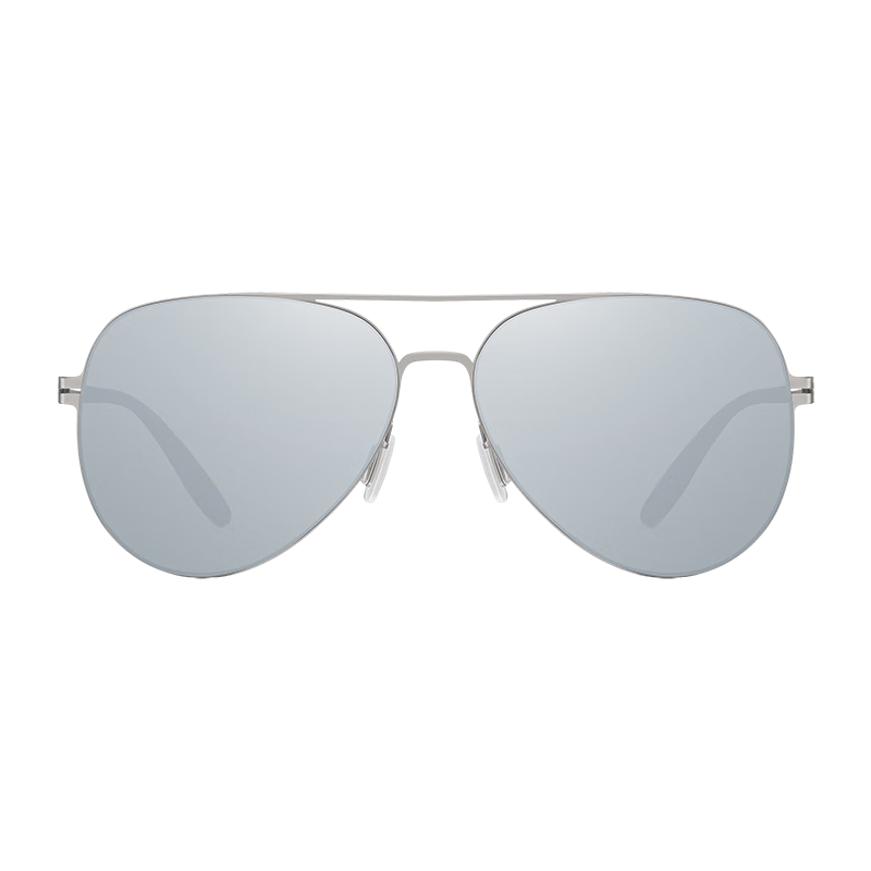 HLA Polarized Sunglasses, Classic Aviator Sunglasses for Men, Driving UV Protection Specialized Glasses, Silver