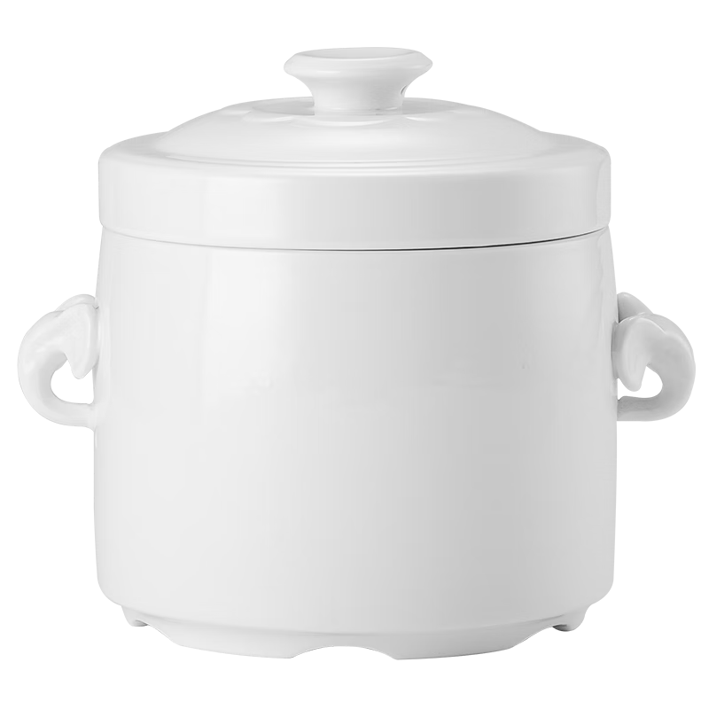MAXCOOK Ceramic Stew Pot for Bird's Nest Soup, Chicken Soup And Egg Custard, Double Boiler Steamer And Stew Pot 750ml MCTC7261