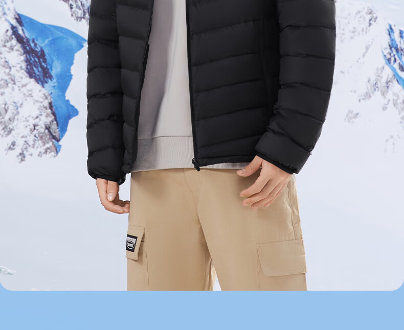 361° Men's Down Jacket Autumn Winter New Lightweight Short Warm Hooded Sports Inner Layer 652544302D-4 17