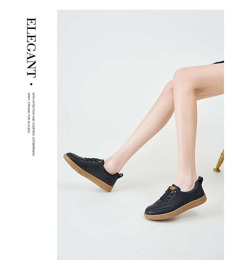 Walker Shop Aokasuo Retro White Sneakers for Women, Spring And Summer Fashionable Training Shoes, Women's Sports Casual Skateboard Shoes V141001 8