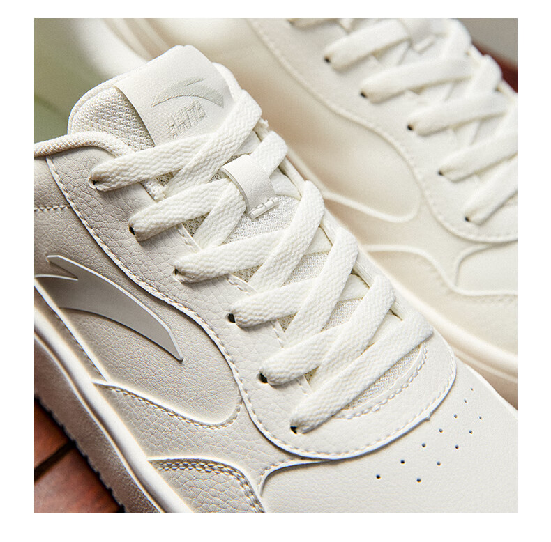 Anta Light Step V2 Lightweight Soft and Elastic Men's Sneakers Summer Breathable Couple's White Shoes Thick Sole Durable Height Increasing Casual Shoes 13