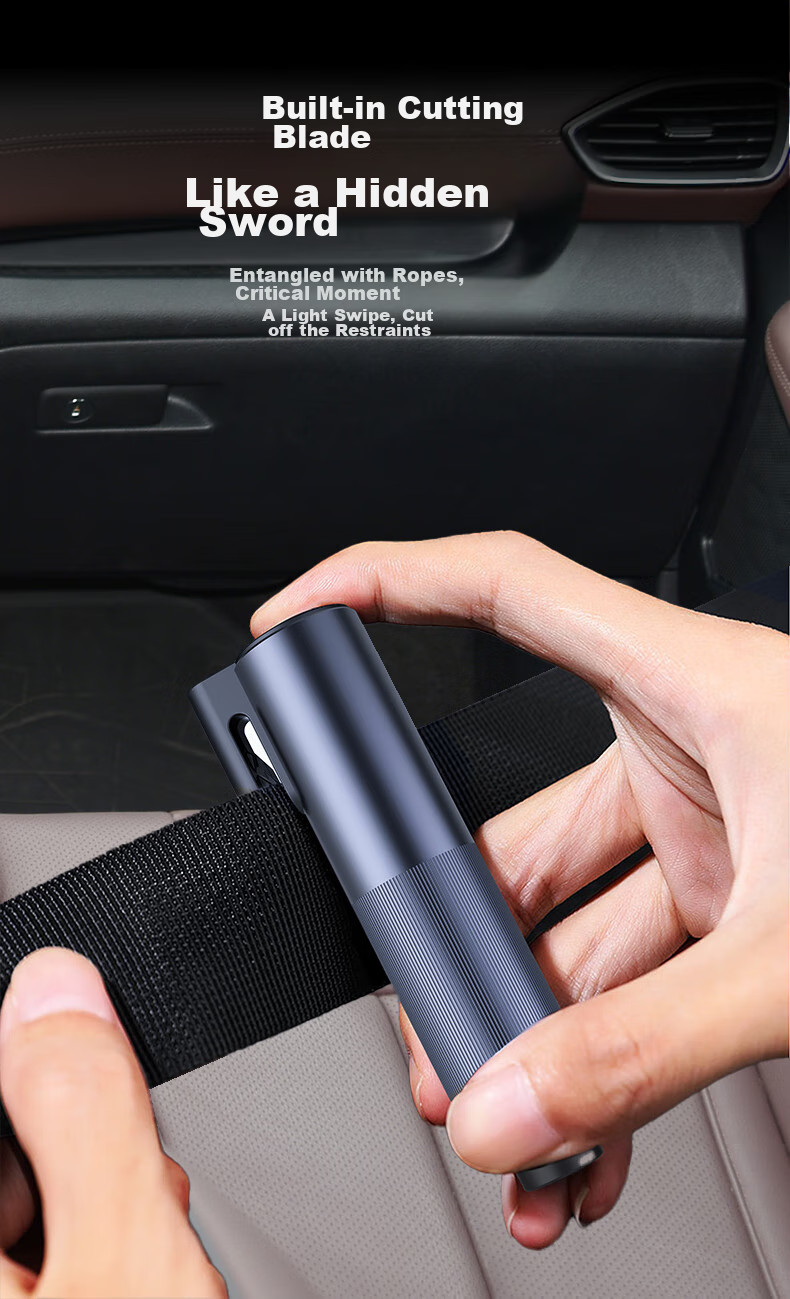Newsmy Car Safety Hammer, Emergency Rescue Multi-Functional Knife, Escape Hammer P1 5