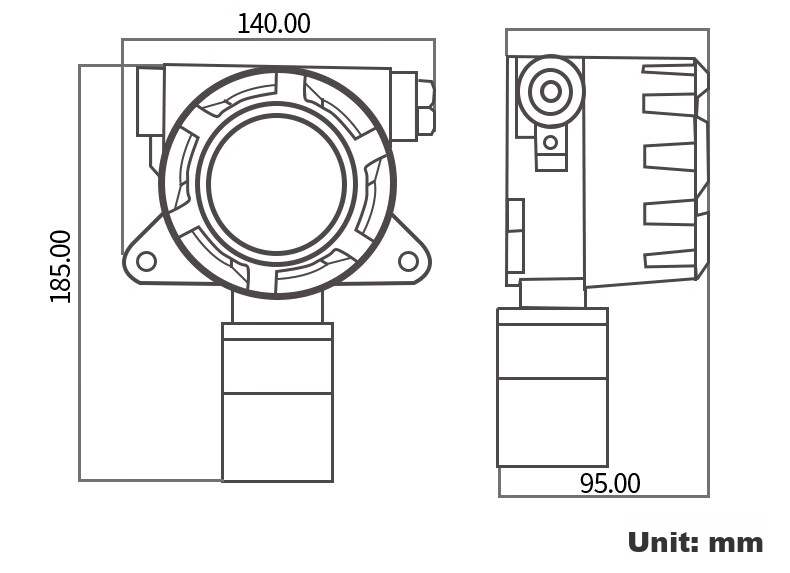 LFang GY-LF Gas Alarm, Commercial Use for Restaurants, Gas Cylinder, LPG Industrial Propane Detector 11