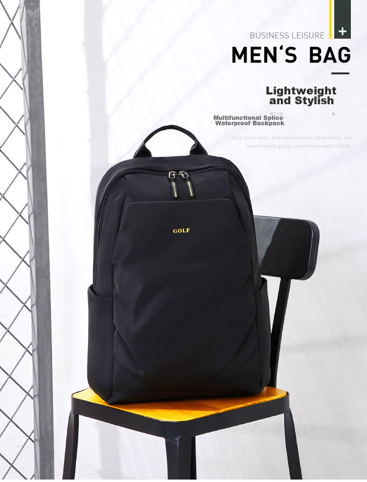 GOLF Backpack for Men, Water-Resistant Travel Backpack, 15.6-Inch Laptop Bag, Student Schoolbag, Commuter Business Trip Backpack 2