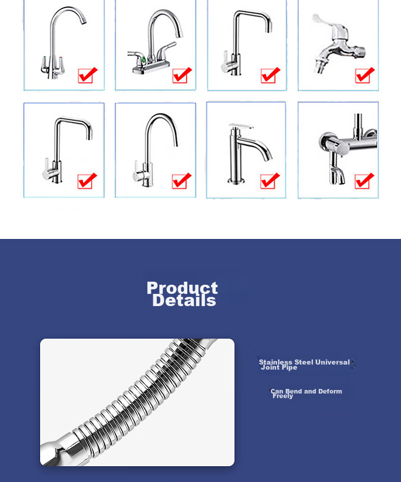 BJ Faucet Extender, Splash-Proof Head, Anti-Splash Faucet, Kitchen Universal Faucet Filter, Water-Saving Aerator 17