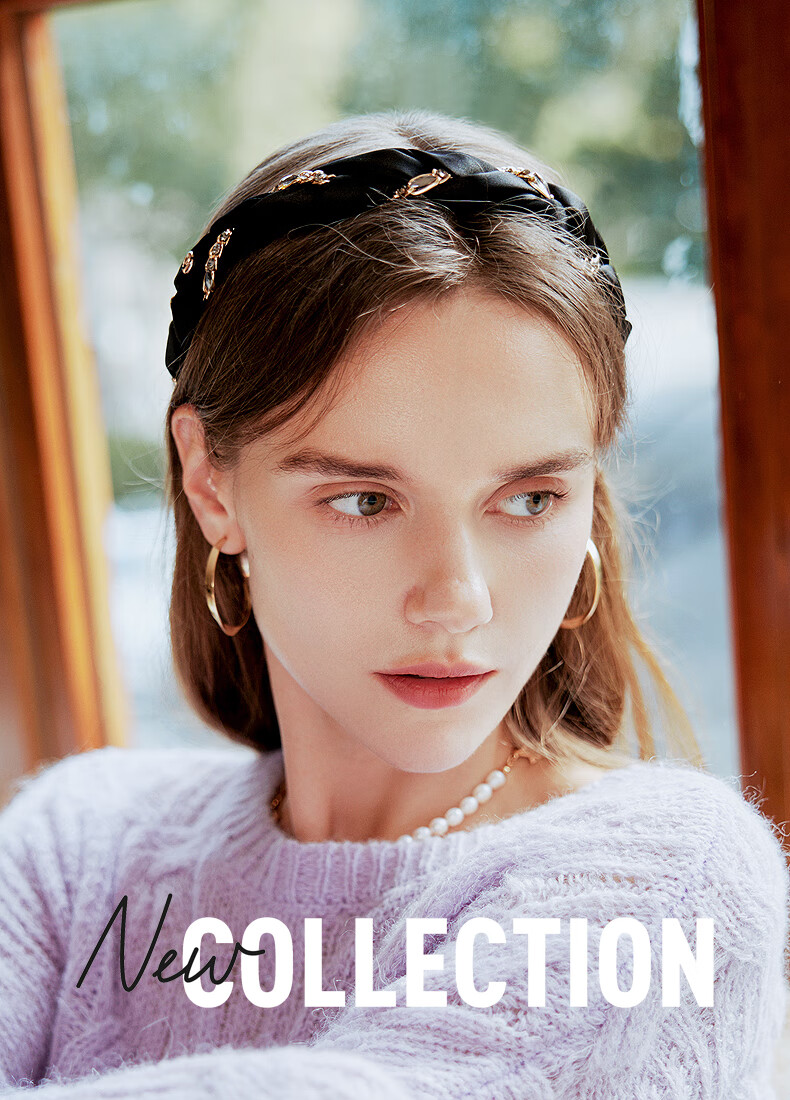 ELLE Headband for Women, French Chic Style, Fashionable Versatile High Crown Headband, Gift for Girlfriend on Mid-Autumn Festival 2