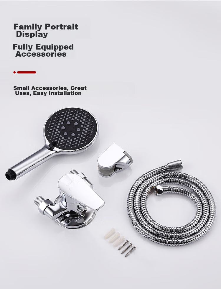 Larsd Shower Mixing Valve Set, Surface-Mounted Shower Faucet And Handheld Shower Set, Copper Body Cold And Hot Shower Switch LD56031 17