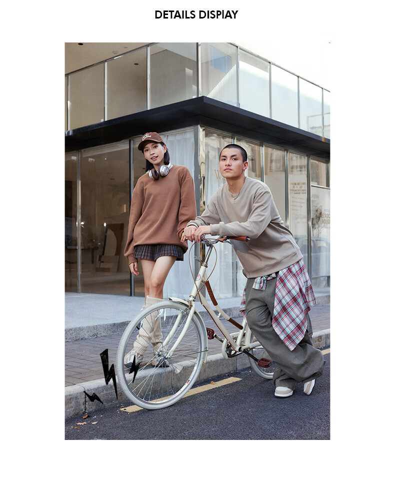 JEANSWEST LIFE Men's Crew Neck Sweatshirt 2025 Spring Autumn New Long Sleeve Casual Knit Jacket 3