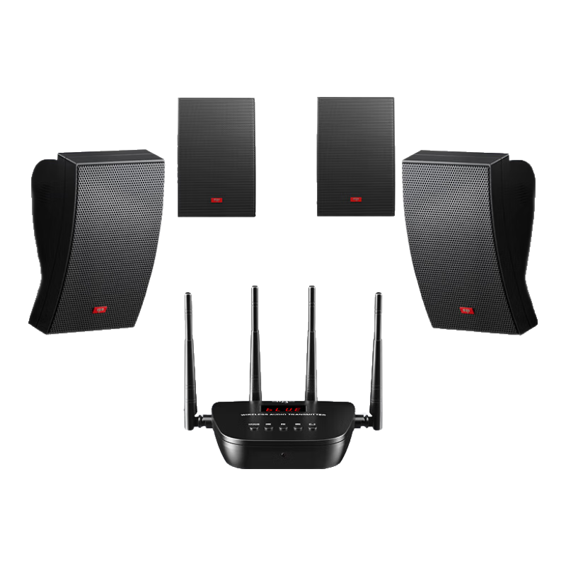 Patriot Wall-Mounted Speaker 1-to-4 Wireless Bluetooth Speaker Set Ceiling Speaker Indoor Dance Studio Wall-Mounted Conference Room Speaker Public Broadcast Background Music X166