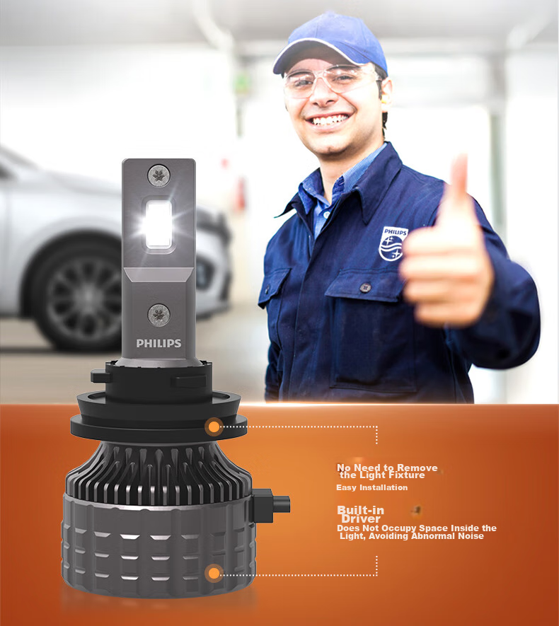 PHILIPS LED Car Headlights, High Brightness H4 Bulb, Halogen Upgrade Version, for Baojun 730, Geely Dihao, Lingdong 18